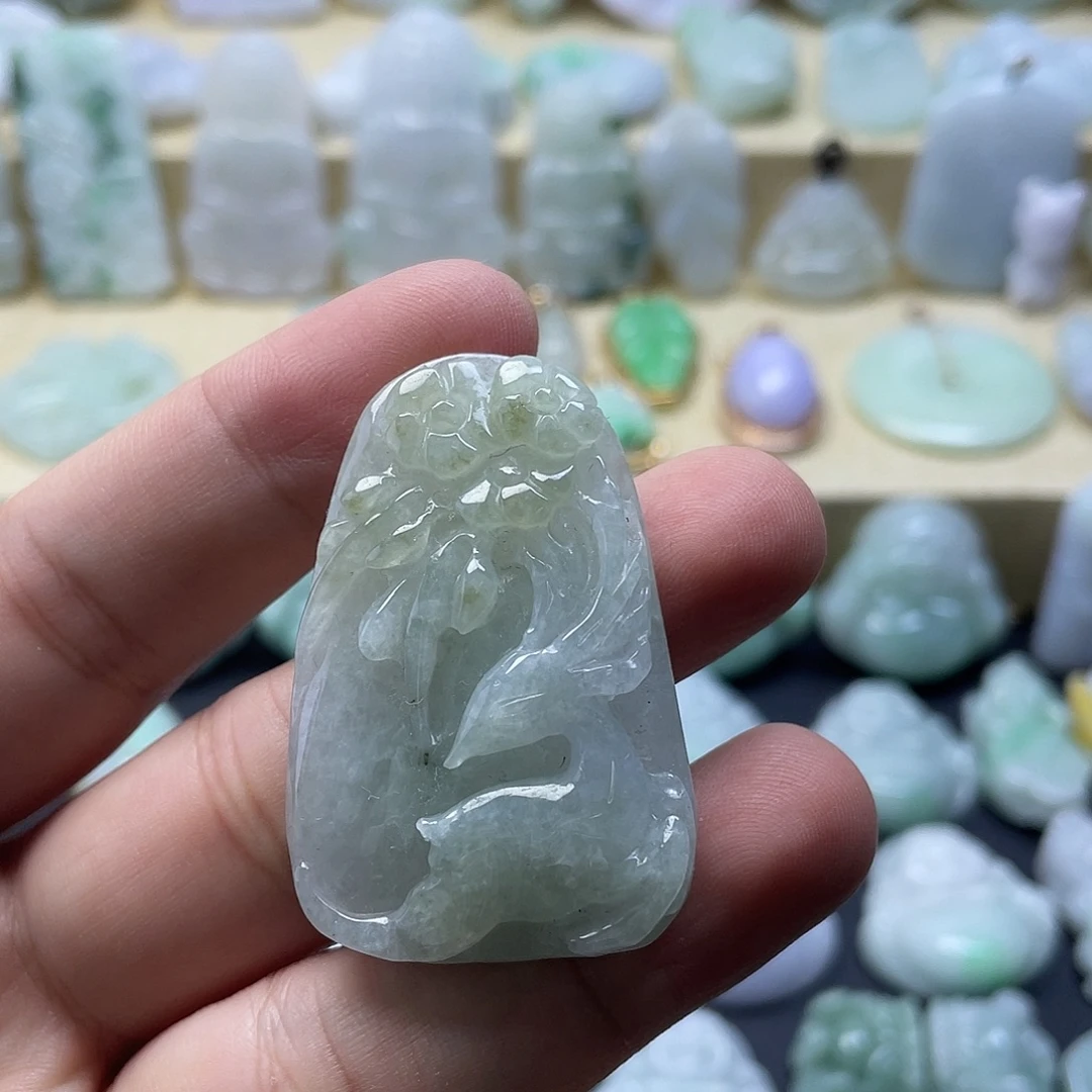 颈饰未镶嵌翡翠纯天然翡翠