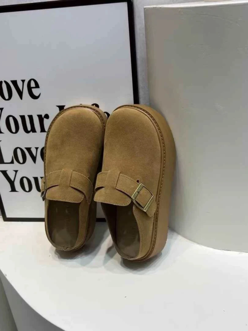 法式复古包头拖鞋女一脚蹬高级感懒人秋季穆勒鞋超软底气质勃肯鞋