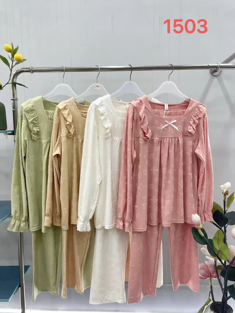1503 G 秋季长袖青年睡衣家居服套装 F69 三楼