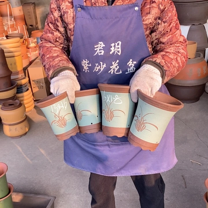 紫砂花盆紫砂花盆