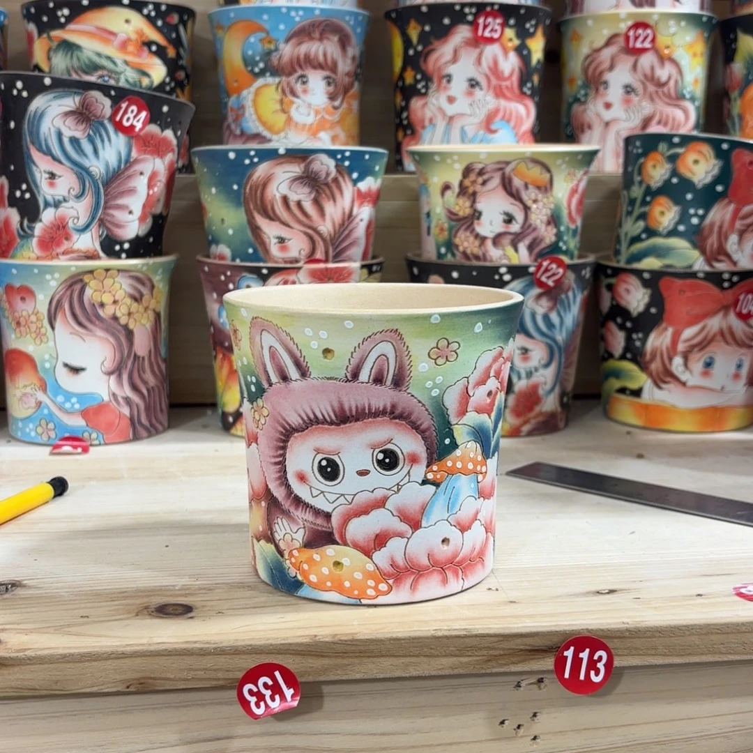 景德镇手绘花盆陶瓷10/10