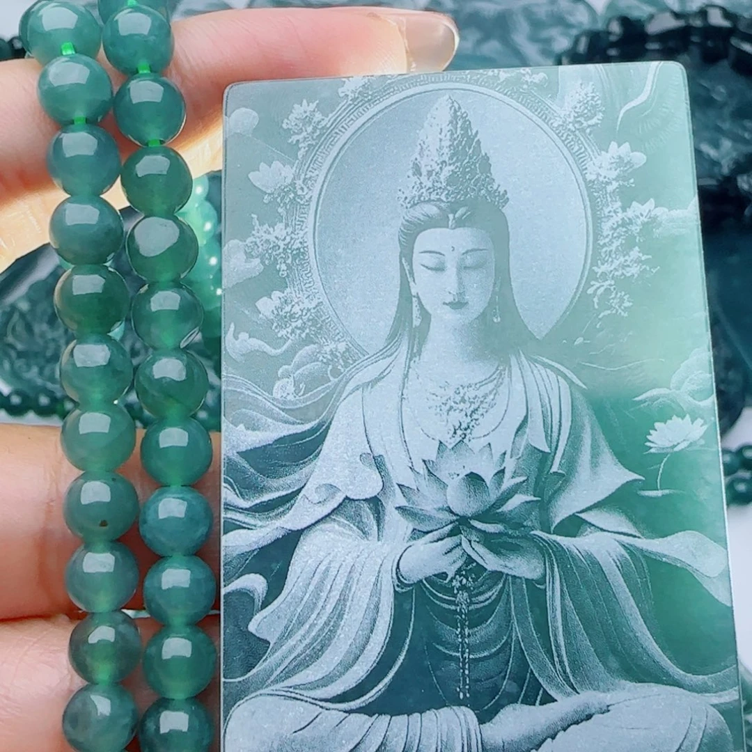 颈饰未镶嵌翡翠多样性发货天然的A货翡翠