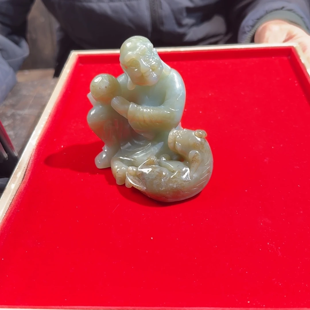 安***道和田玉（糖玉）未镶嵌挂件