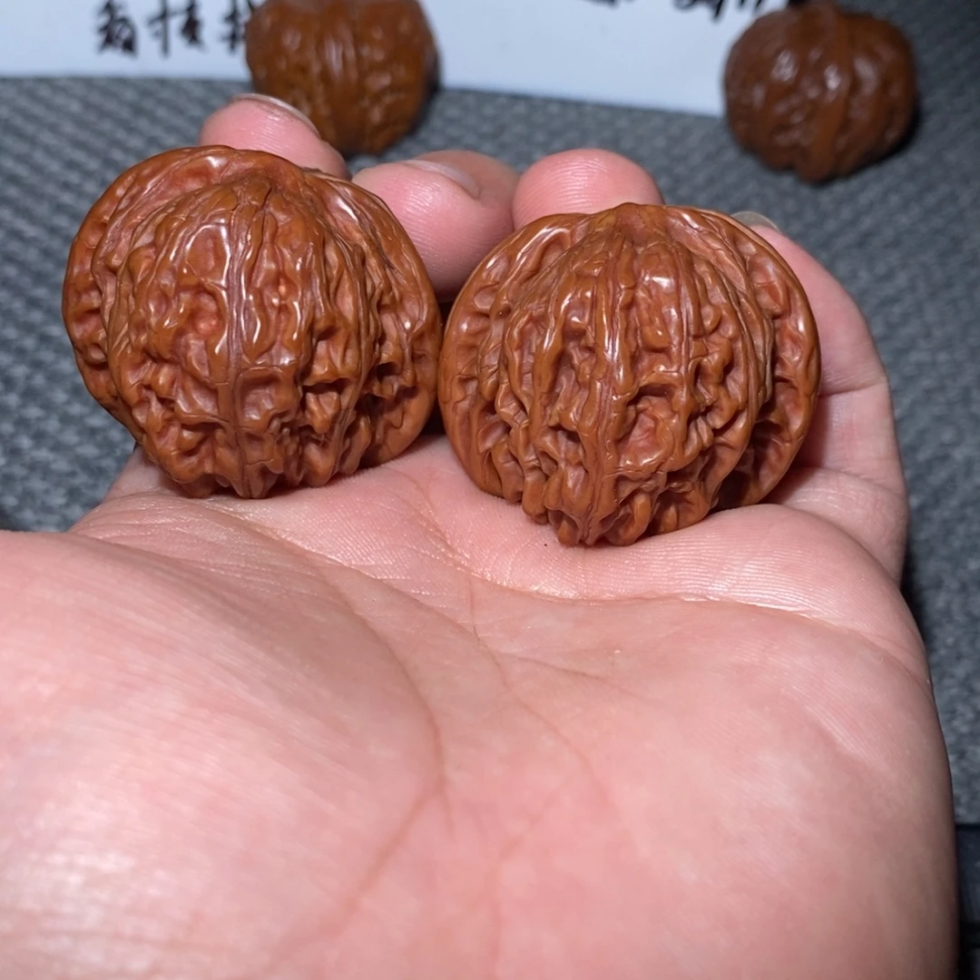 把件文玩核桃40对歪磨盘