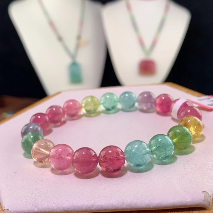 双色碧玺手链未镶嵌