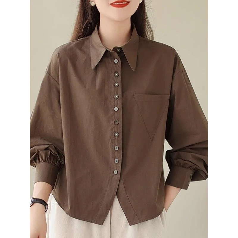 2025早秋女式短Polo衫新款妈妈式减龄可及奢华高端长袖上衣