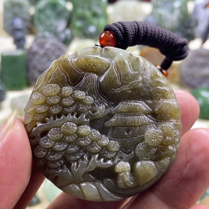 和田玉未镶嵌颈饰