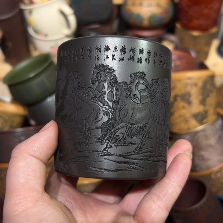 紫砂茶杯宜兴紫砂主人杯