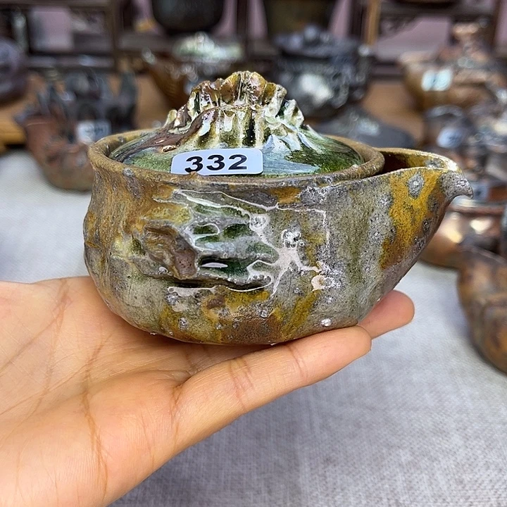 裸柴烧陶瓷手工茶器