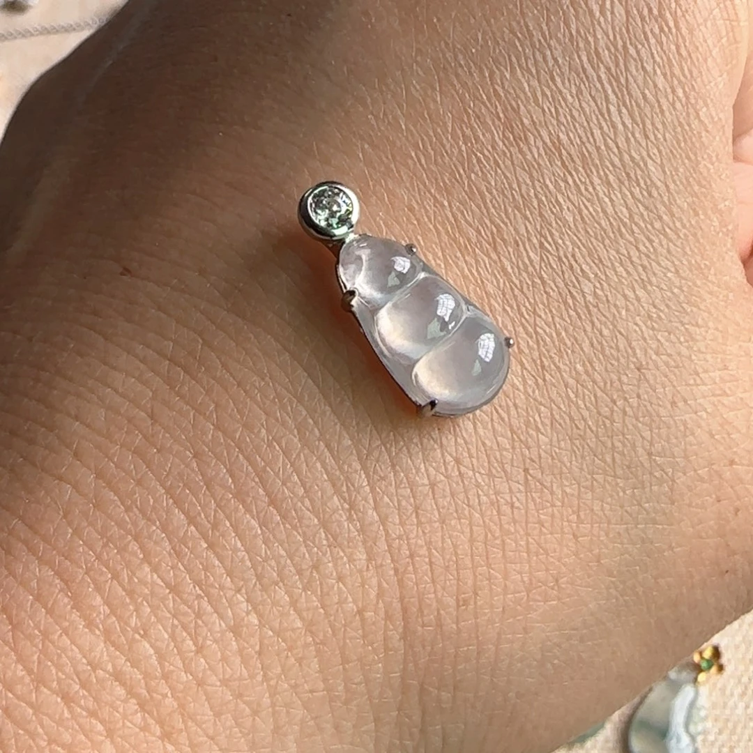 翡翠银S925镶嵌颈饰