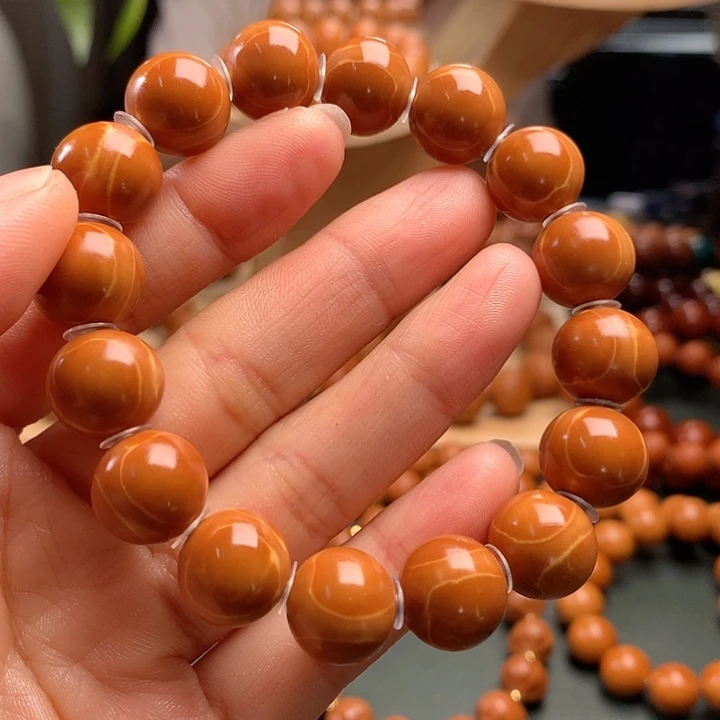 橄榄核手串1.32水晶核