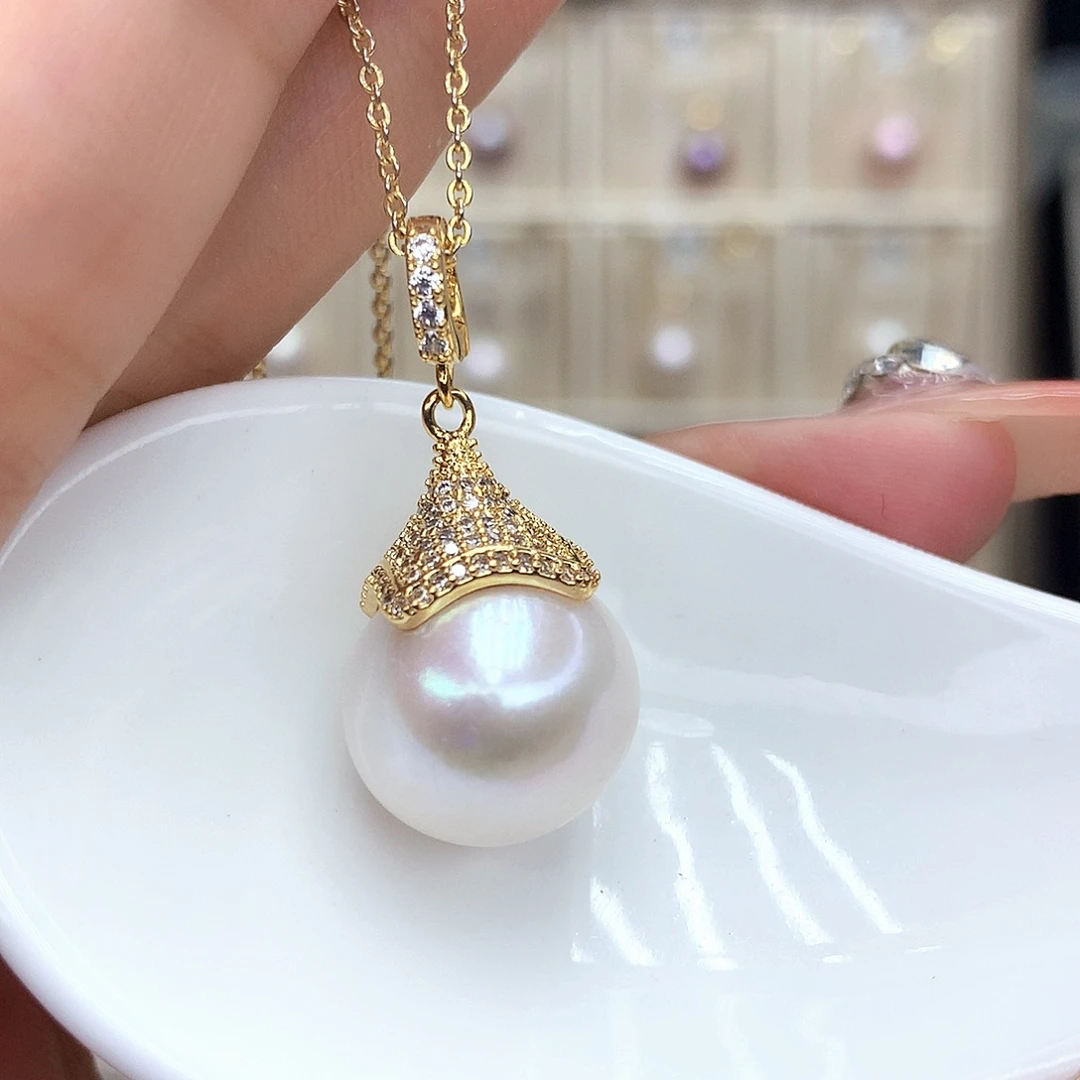 淡水珍珠合金颈饰