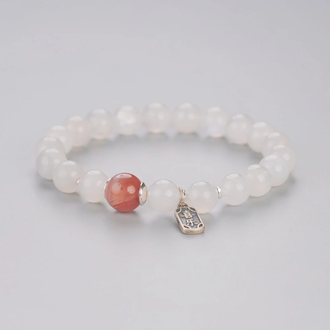 水晶福牌手串·纯银·熹棠气质纯银时尚百搭