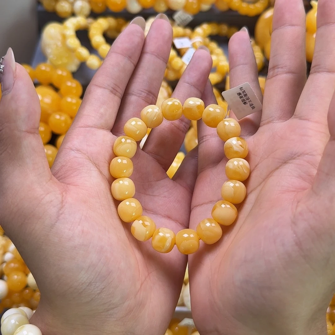 未镶嵌蜜蜡珠宝奇石同料12mm