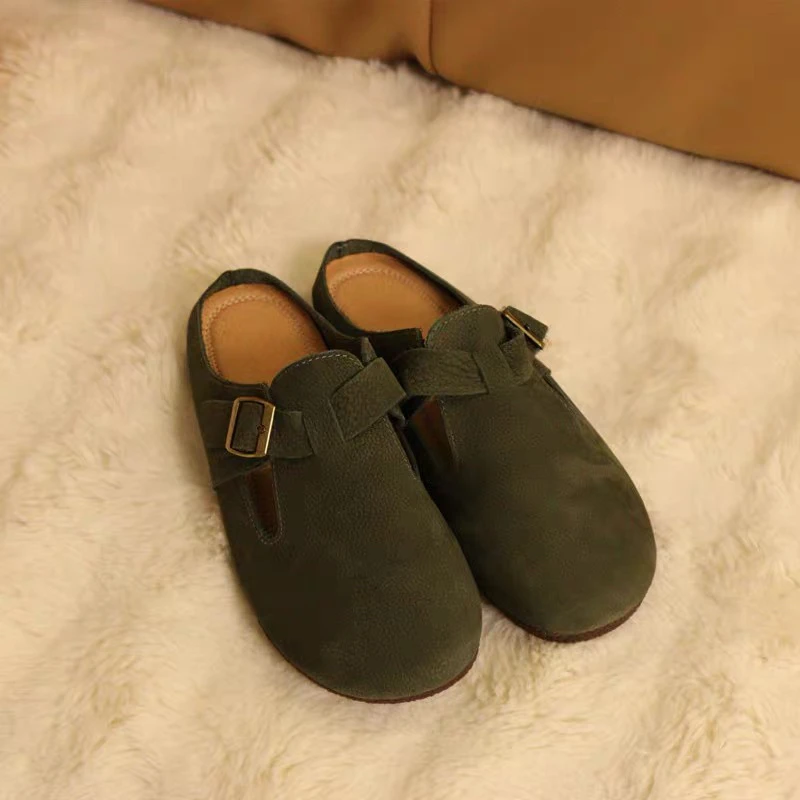 2020-20牛皮包头休闲女拖鞋