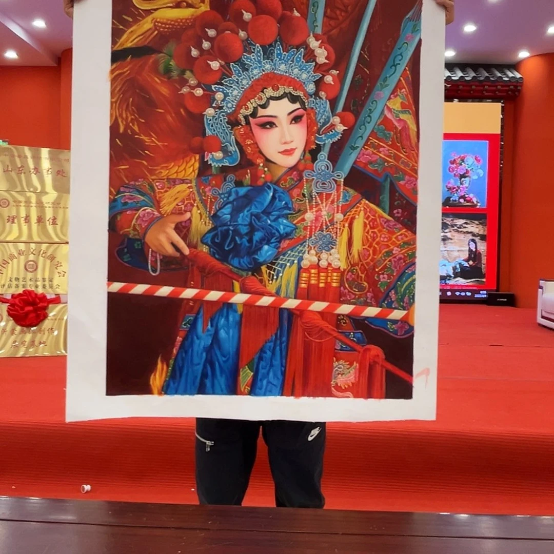 国画油画家二郎精品原作