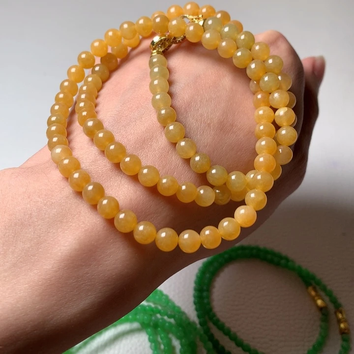 定制翡翠未镶嵌缅甸翡翠a货卡5.8黄翡