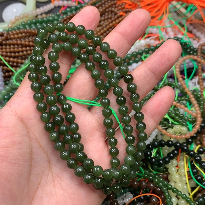 和田玉未镶嵌手链118