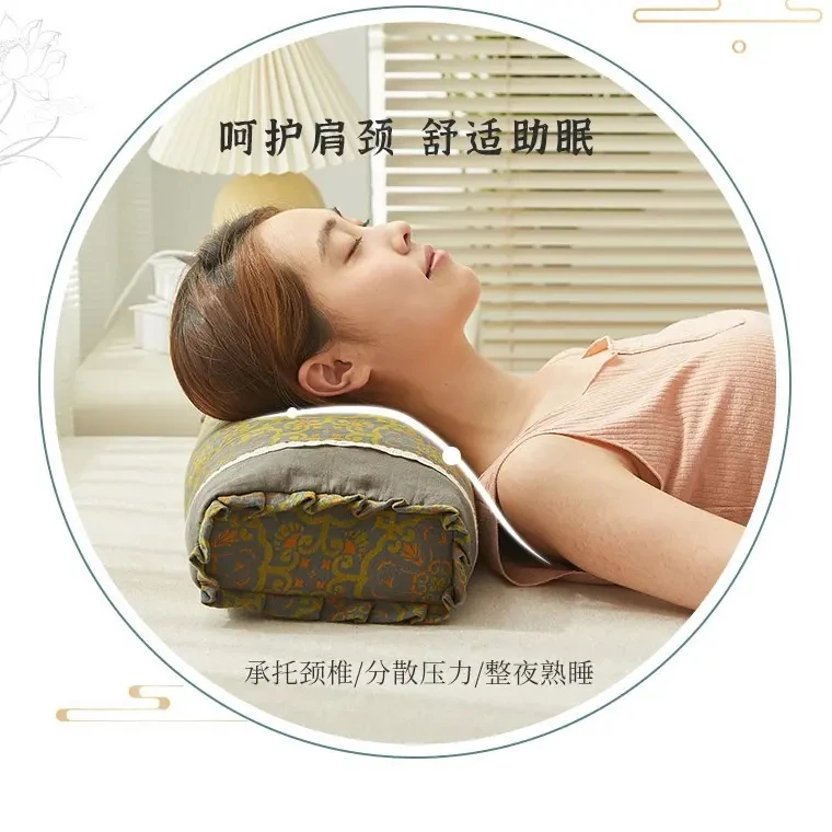 【深睡枕】零压力枕头枕芯护颈椎，助睡眠平躺侧睡双层纱棉柔软透气