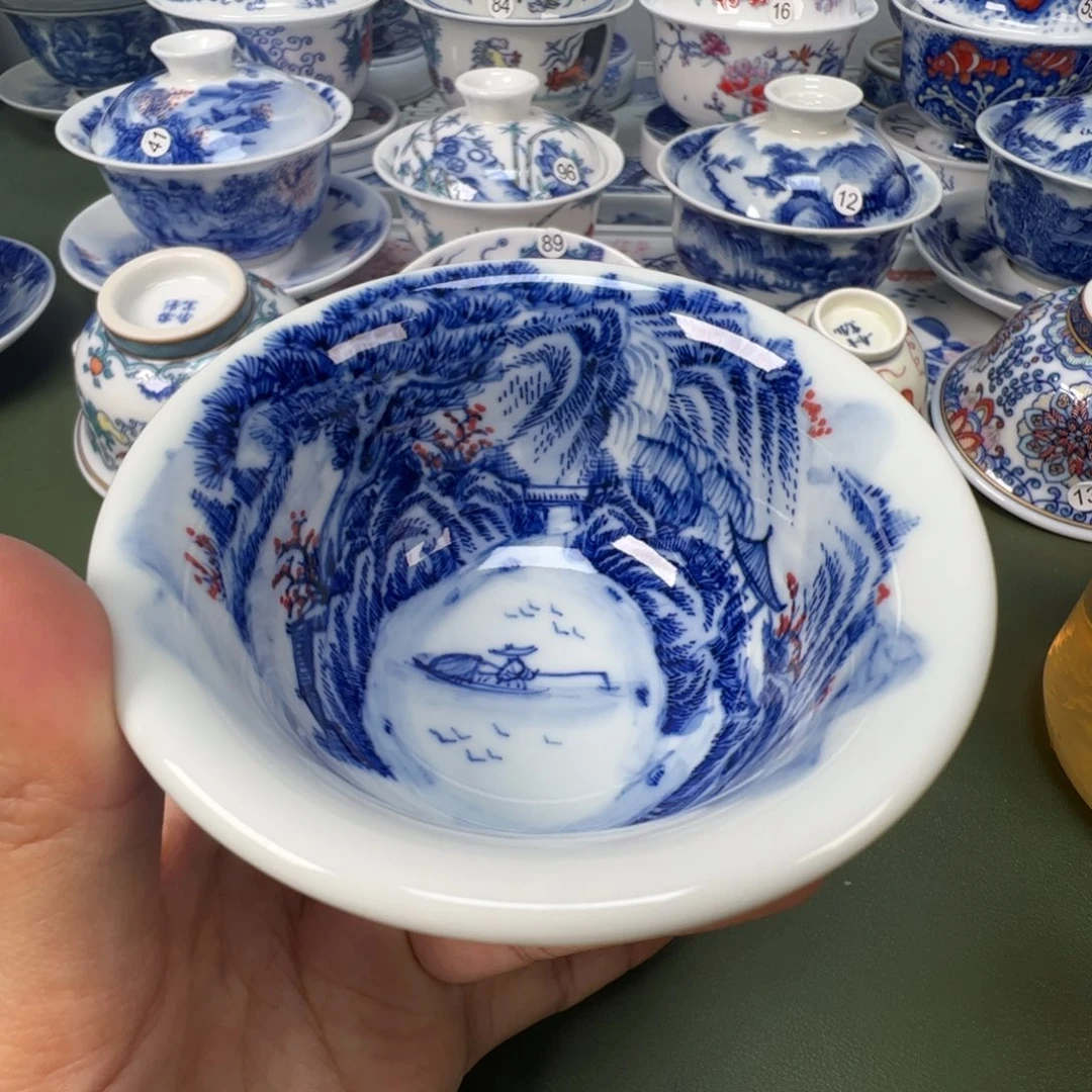 陶瓷景德镇纯手工纯手绘茶具木木65