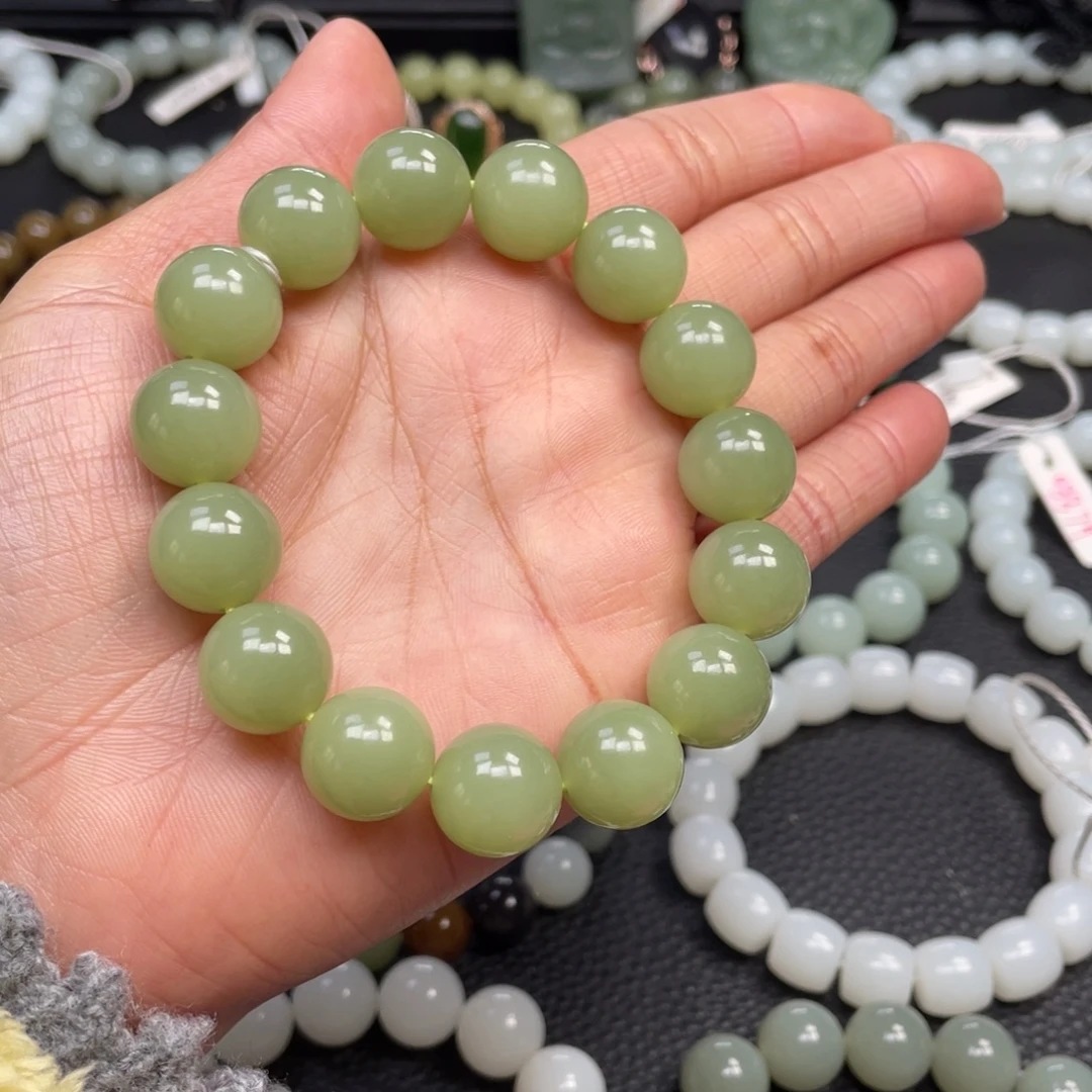 和田玉未镶嵌手链