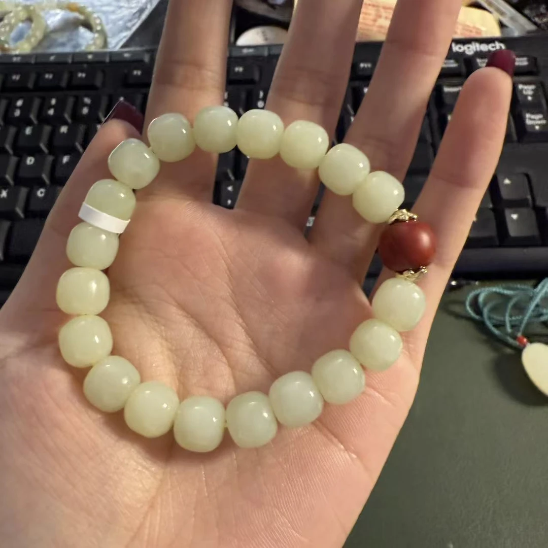【德巧家】和田玉黄口单圈手串