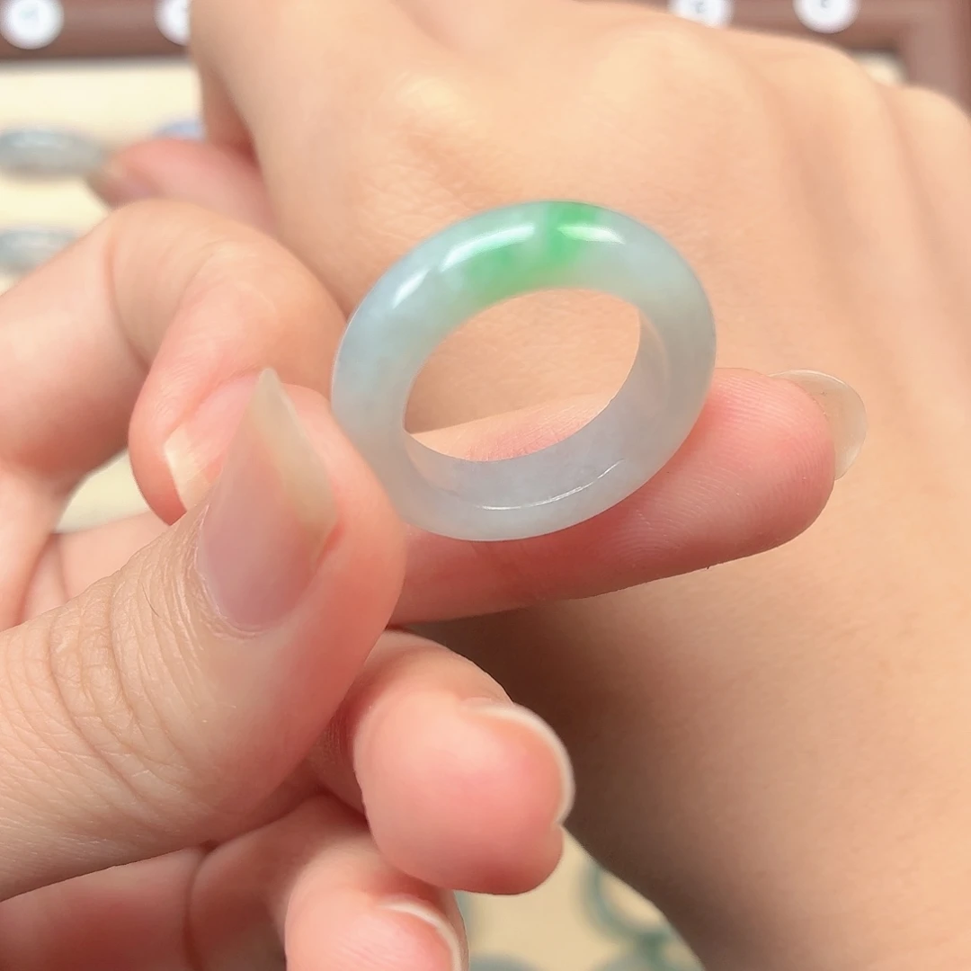 未镶嵌戒指翡翠圈口13