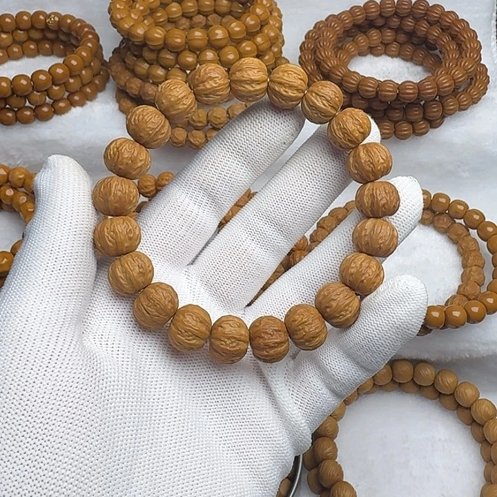手串猴头核桃素圈京八棱