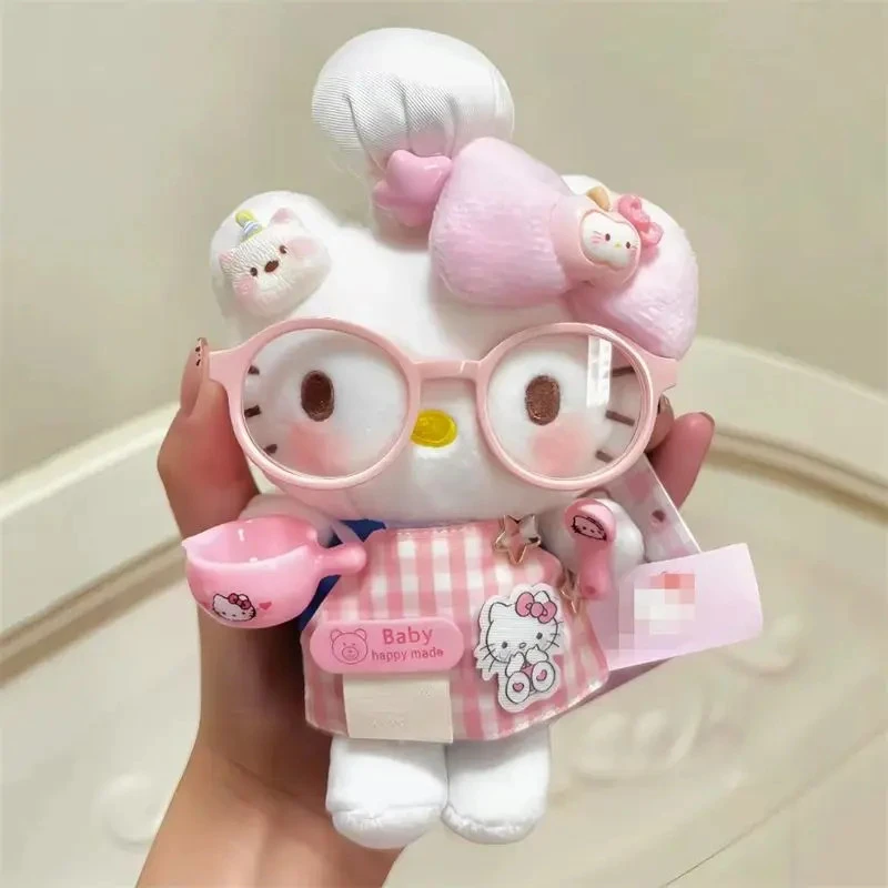 可爱小厨娘Kitty猫咪包包挂件少女毛绒公仔玩偶挂饰钥匙扣礼物CTI