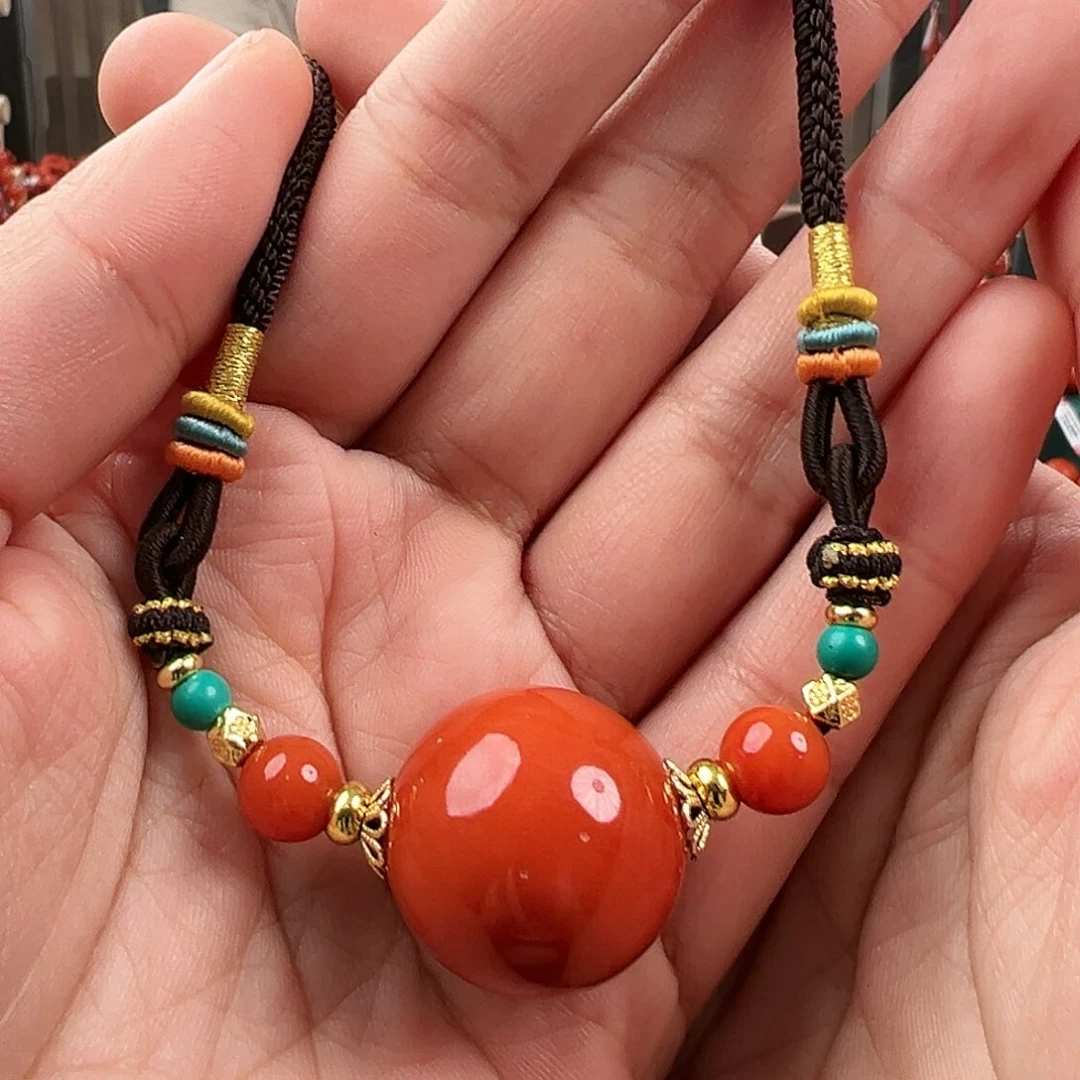 南红玛瑙锁骨链未镶嵌