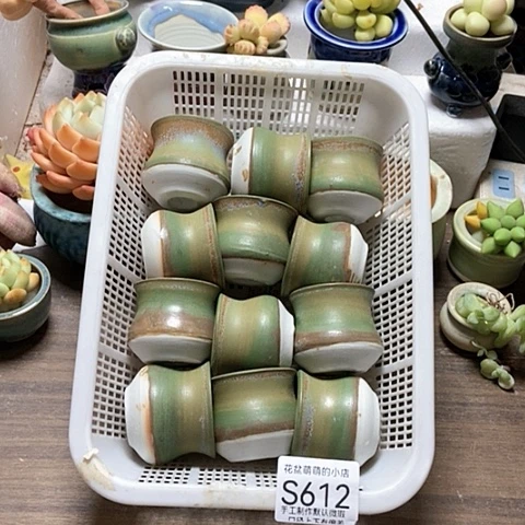 紫砂花盆612微瑕品口径4厘米左右尺寸