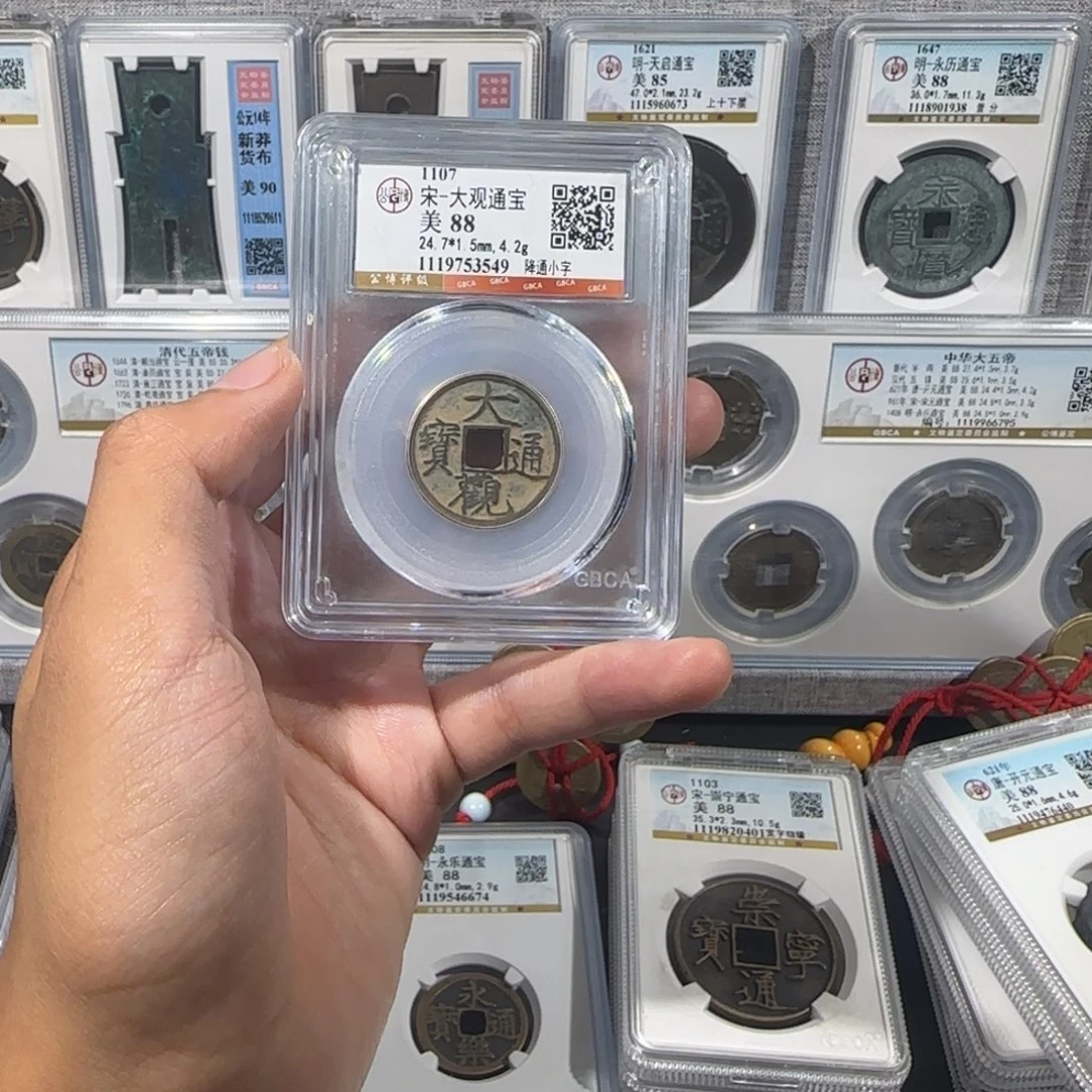 铜精品 大观通宝 保真包老 小平