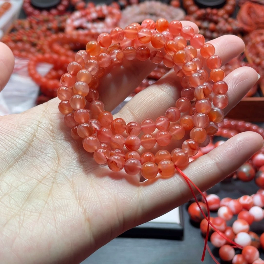 南红玛瑙手链未镶嵌