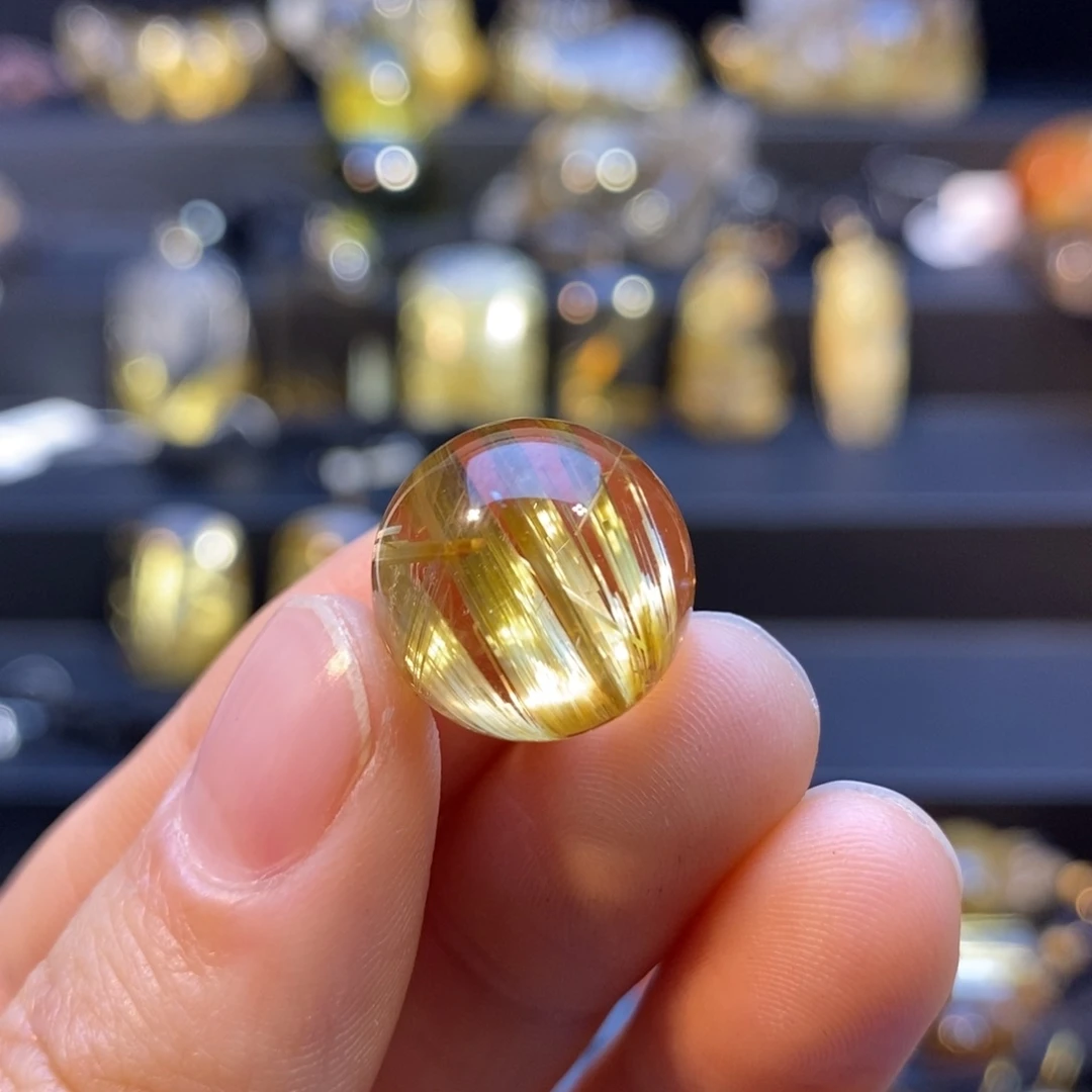 水晶珠宝半成品未镶嵌板**?天然钛晶单珠
