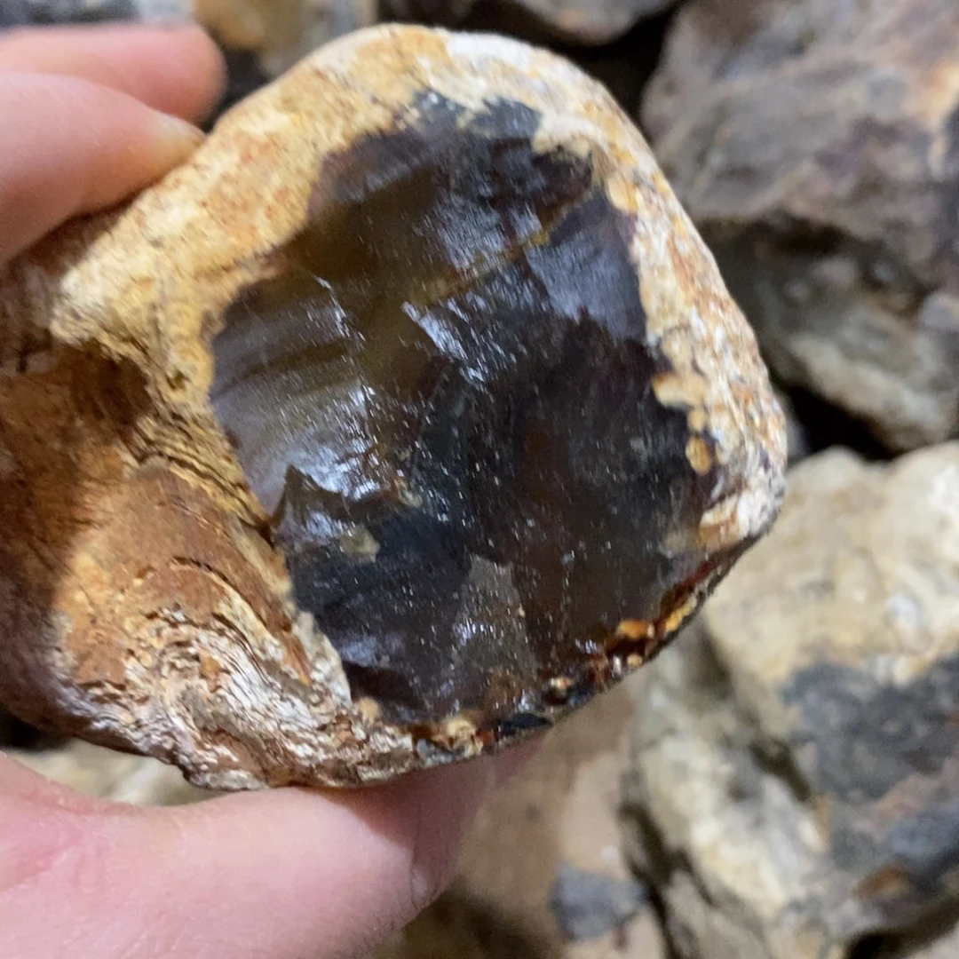 定制玛瑙原石切割不退不换