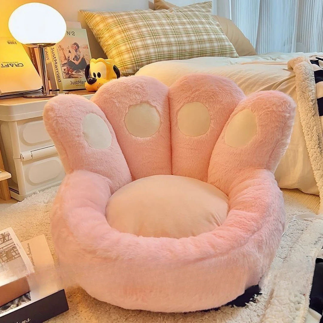 猫爪椅子坐垫懒人榻榻米蒲团卧室家用飘窗床边地毯办公室久