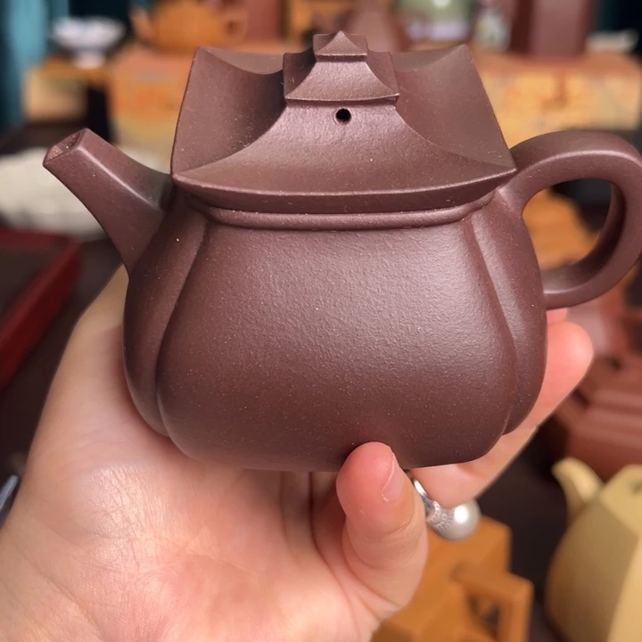 茶壶紫砂紫泥云亭
