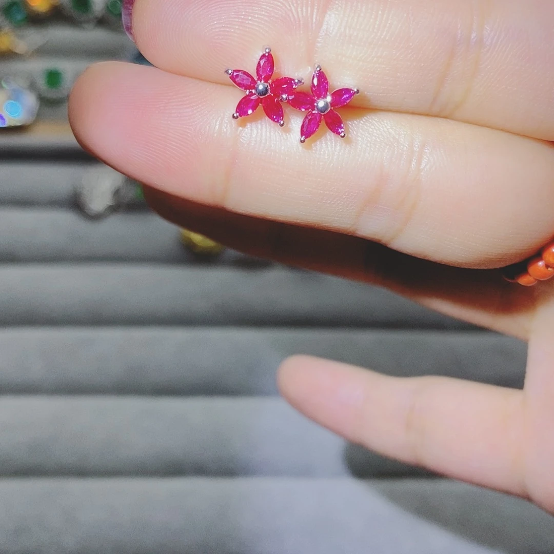 【闪购商品】托帕石耳饰银S925镶嵌