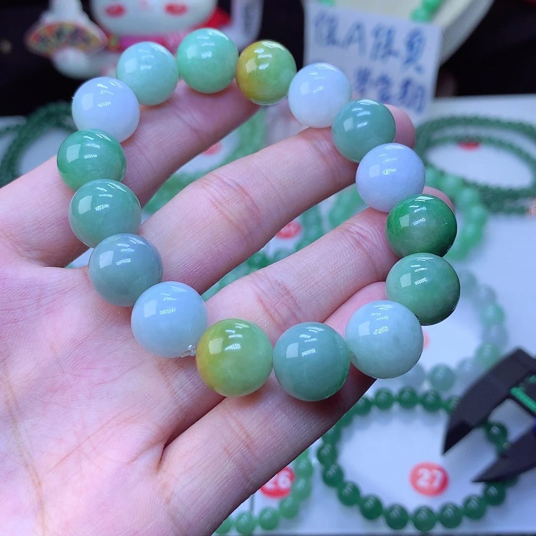 翡翠毛衣链未镶嵌