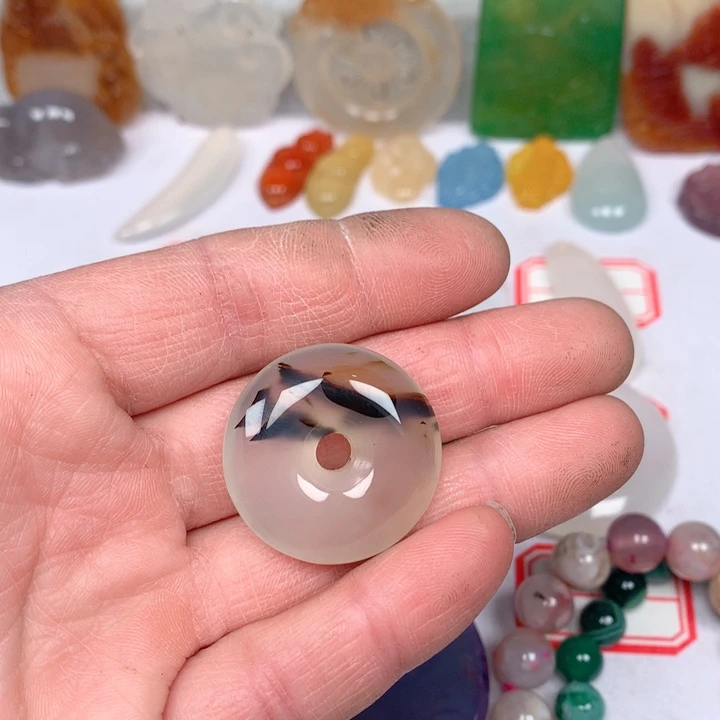 玛瑙/玉髓颈饰未镶嵌芯*