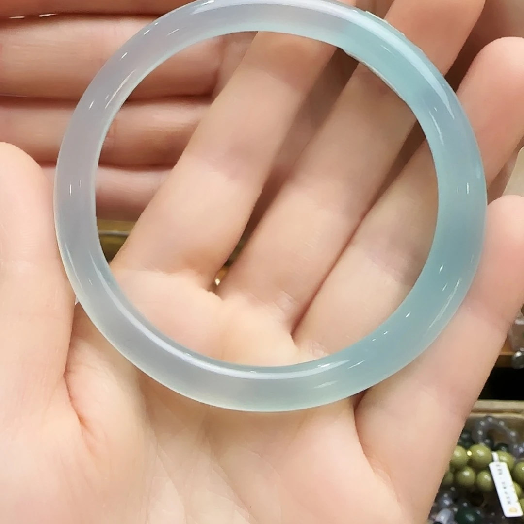 玛瑙/玉髓手链未镶嵌清水蓝60➕