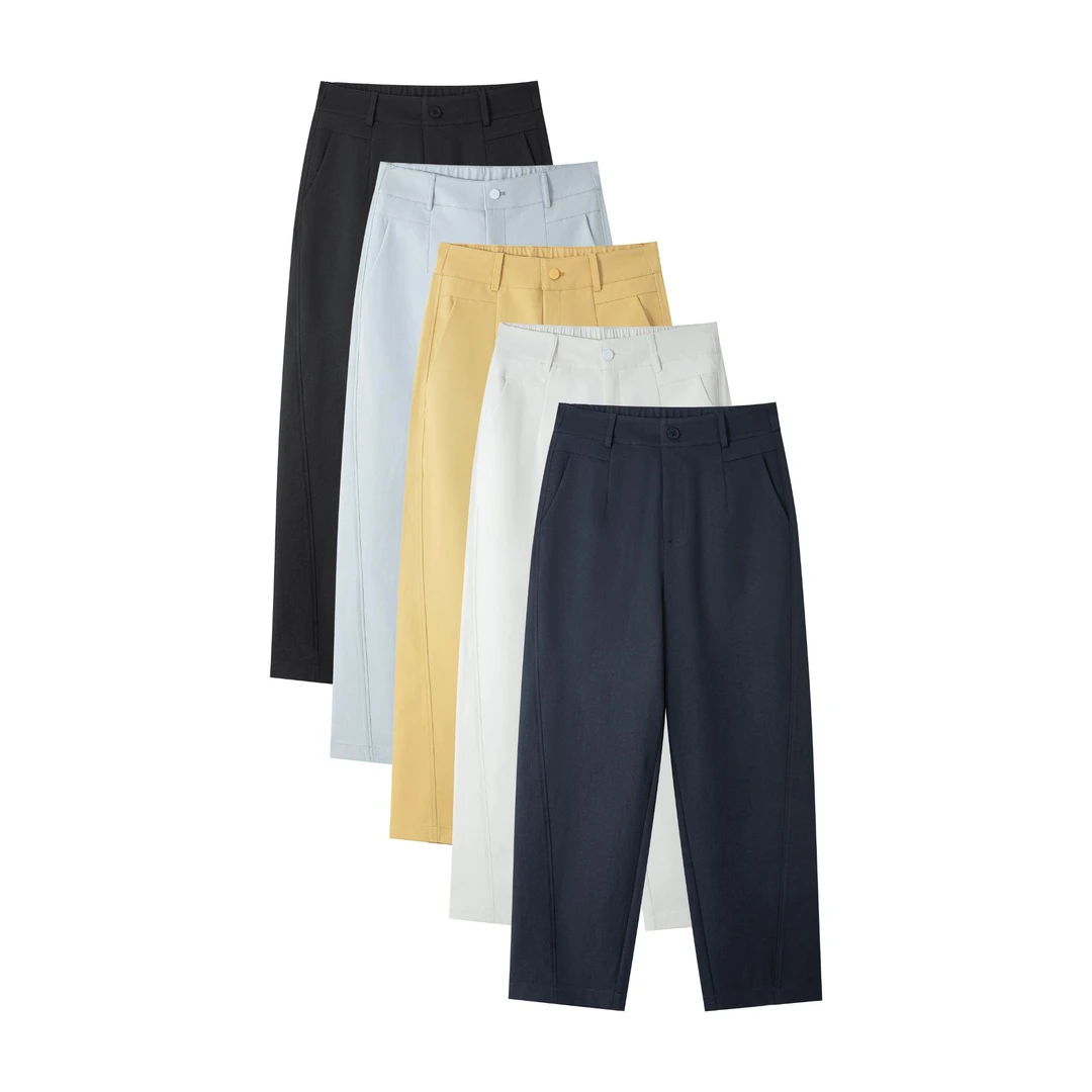 【夏季新款】九分薄款舒柔特九分镰刀裤修饰身材百搭时尚女裤