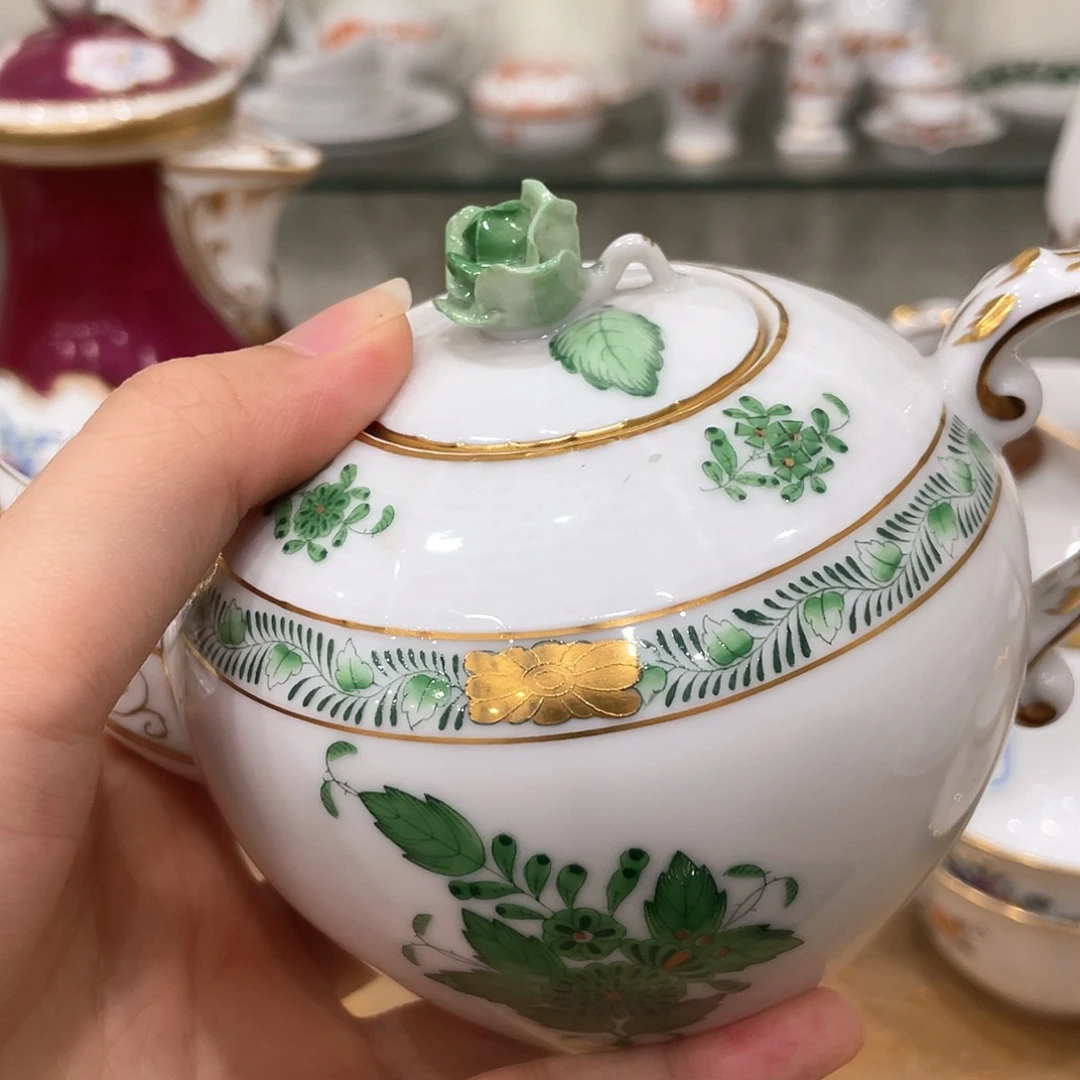 摆件中古赫伦茶壶