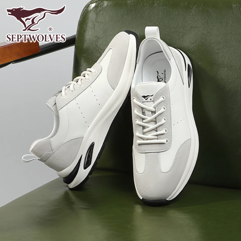 七匹狼男鞋时尚潮流运动休闲鞋男春秋新款跑步鞋户外拼色旅游鞋子
