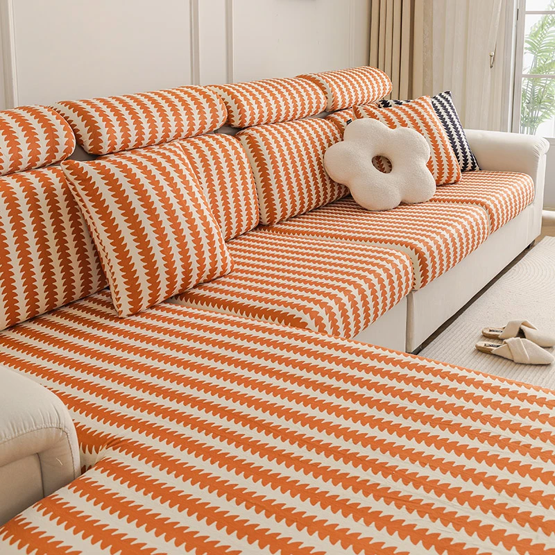 LANSWE/浪莎拾忆弹力沙发套四季通用轻奢高档防猫抓防尘沙发套罩