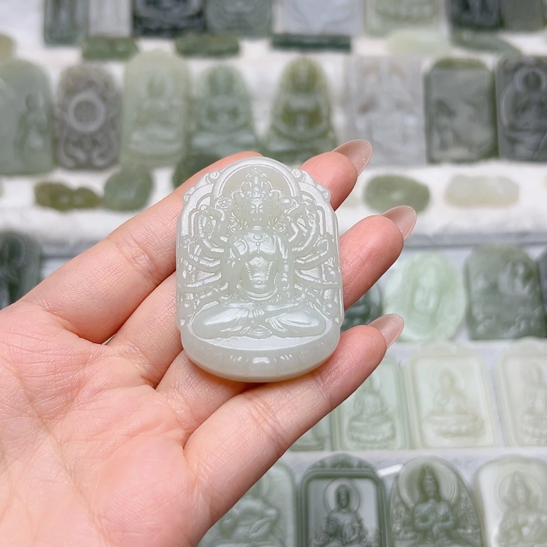 和田玉未镶嵌颈饰好*鸟