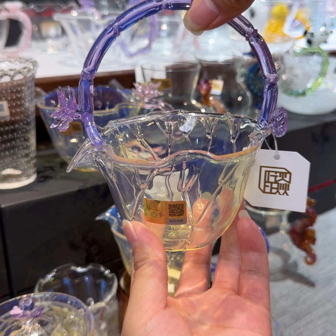 吐***泡晶焱公道杯荷韵提梁