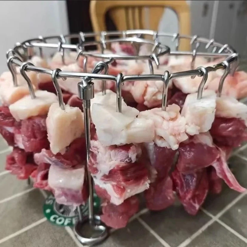 空气炸锅烤架挂串架立式签子烤箱架烤串支架烧烤架