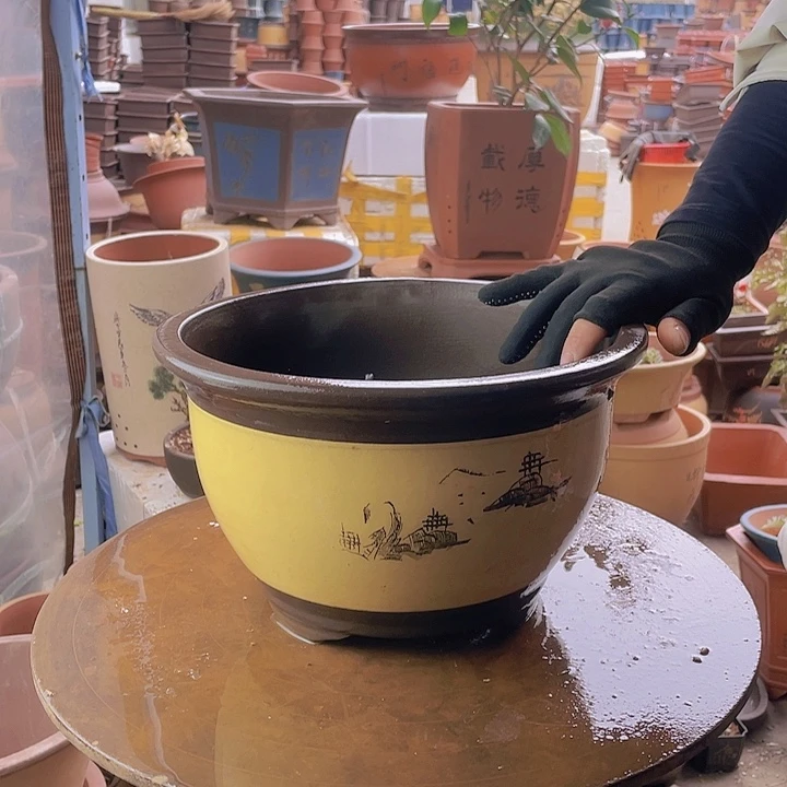 宜兴紫砂花盆003