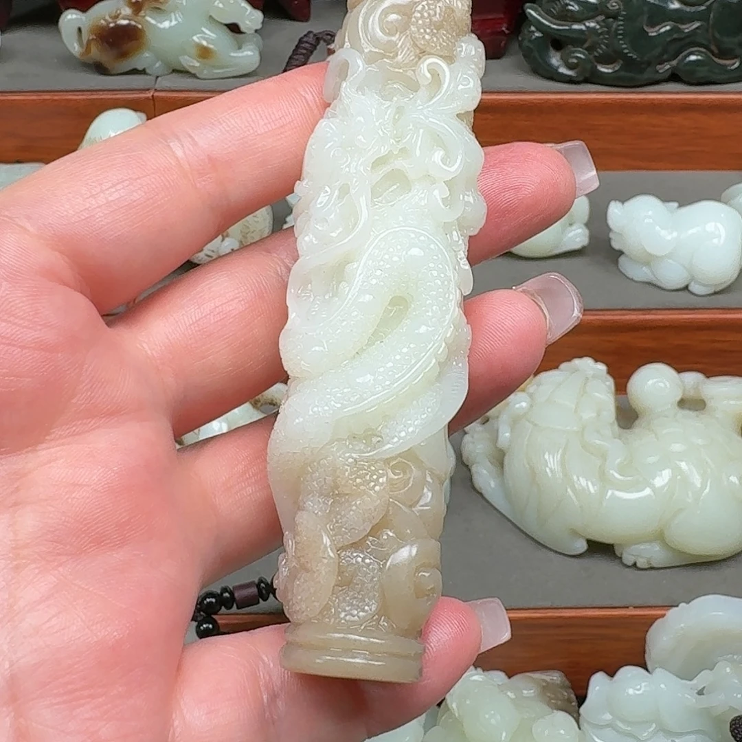 三***炮和田玉未镶嵌把件